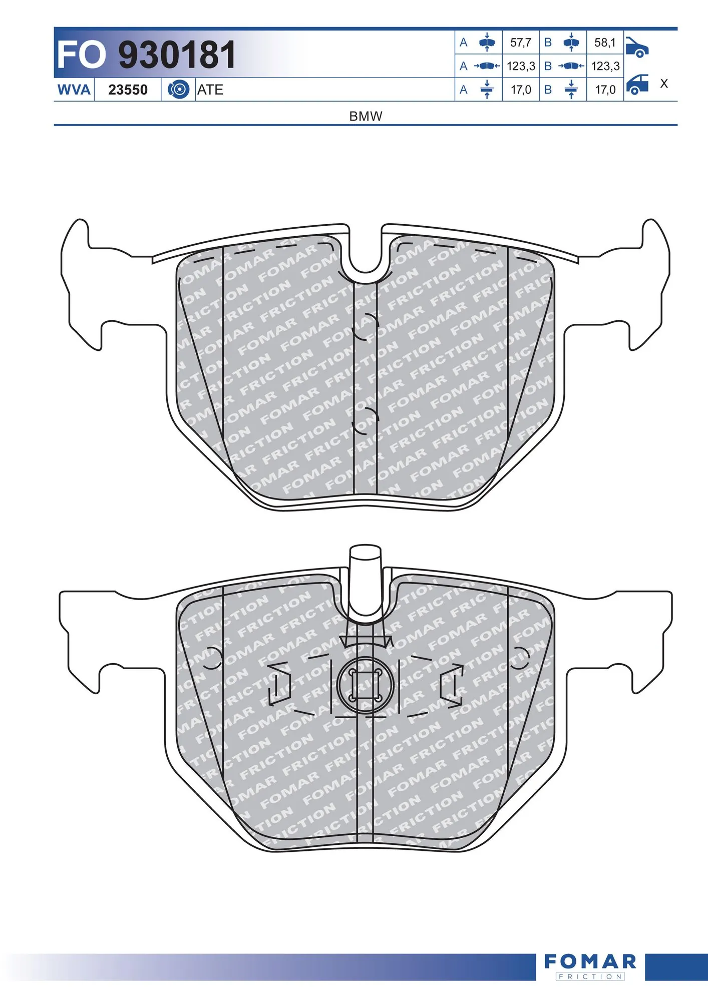 Brake Pad Set, disc brake